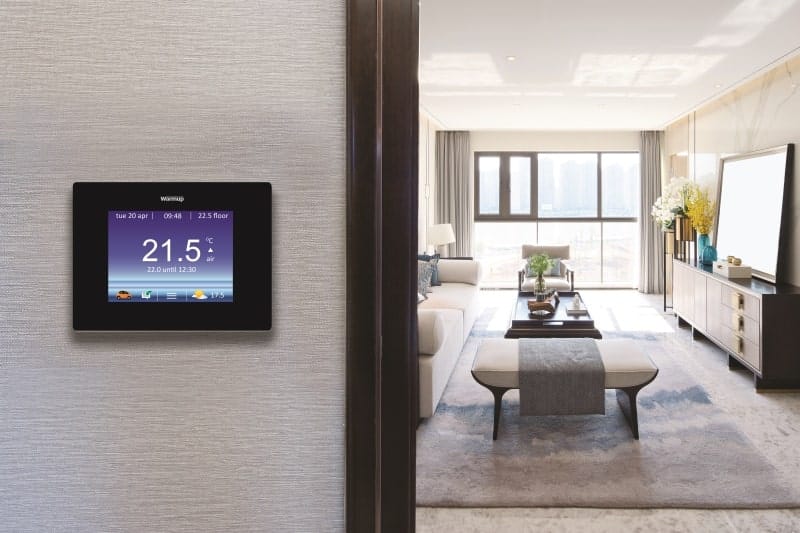 smart thermostat for underfloor heating in your living room