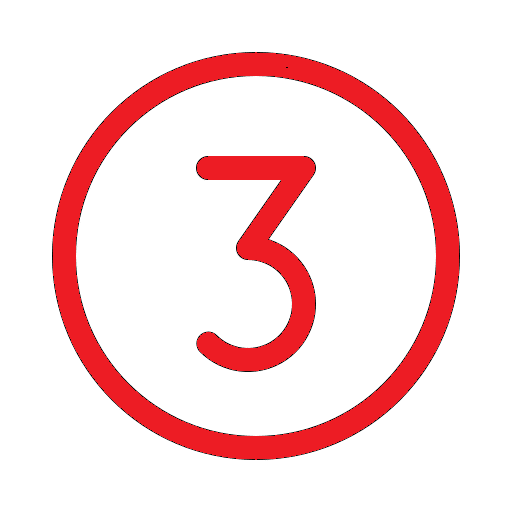 9024631 number circle three light icon
