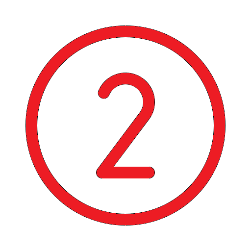 9024790 number circle two light icon