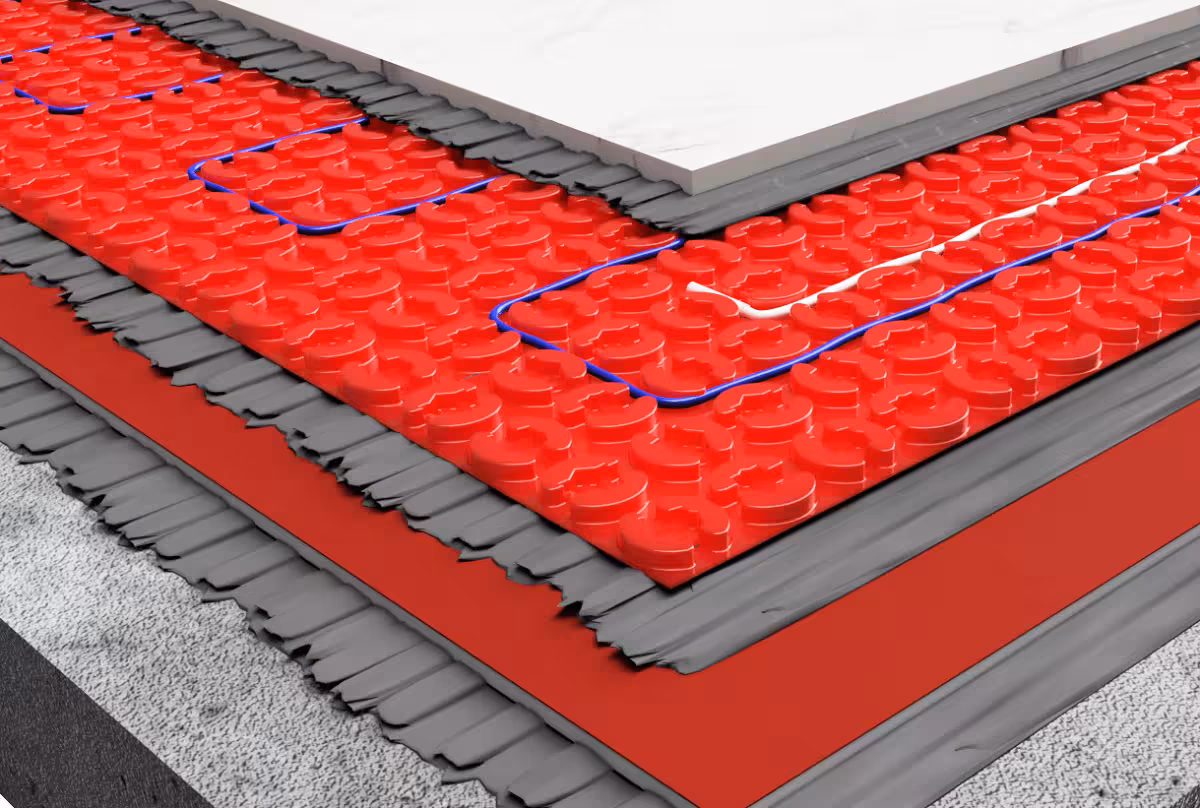DCM Pro Fleece electric UFH cutaway