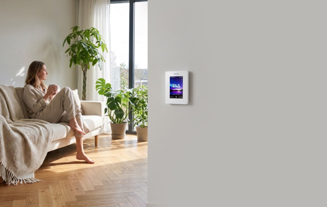 Underfloor heating is energy efficient.