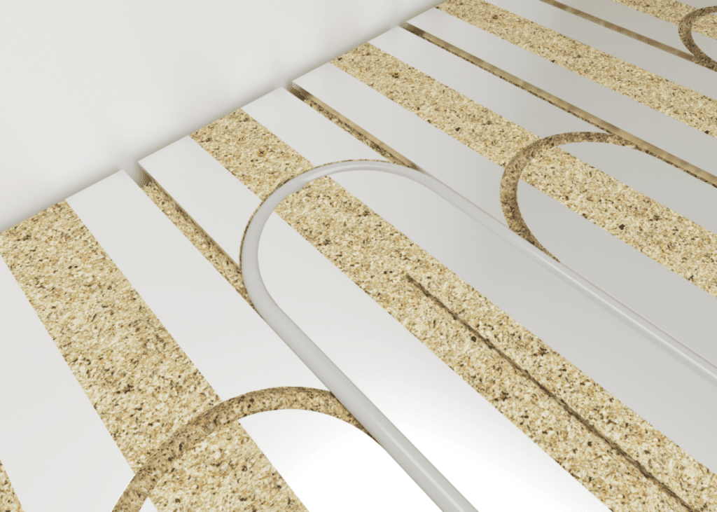 Vlo Econna 12-Water underfloor heating manifold setup for easy maintenance and control