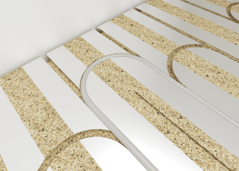 Vlo Econna 12-Water underfloor heating manifold setup for easy maintenance and control