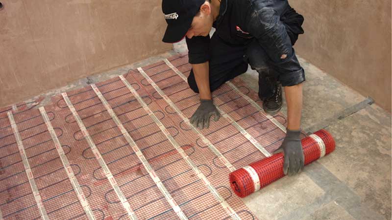 underfloor heating installation