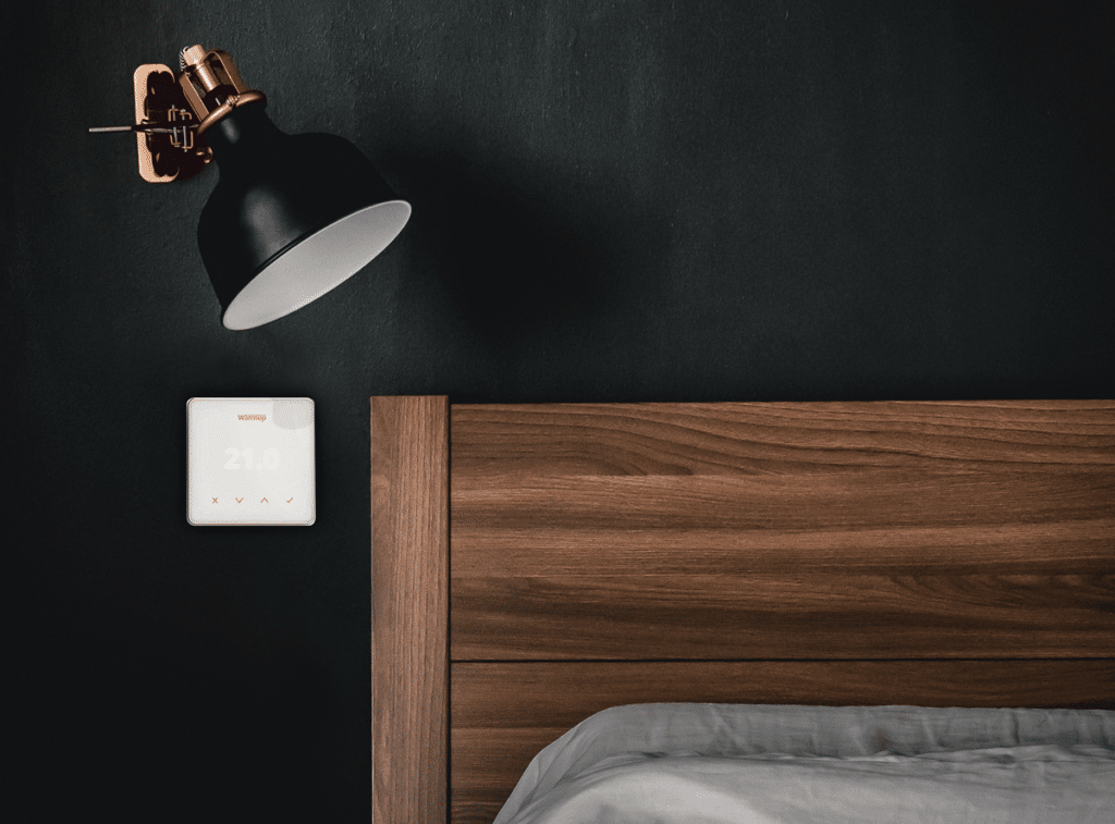 White Element Thermostat on the wall