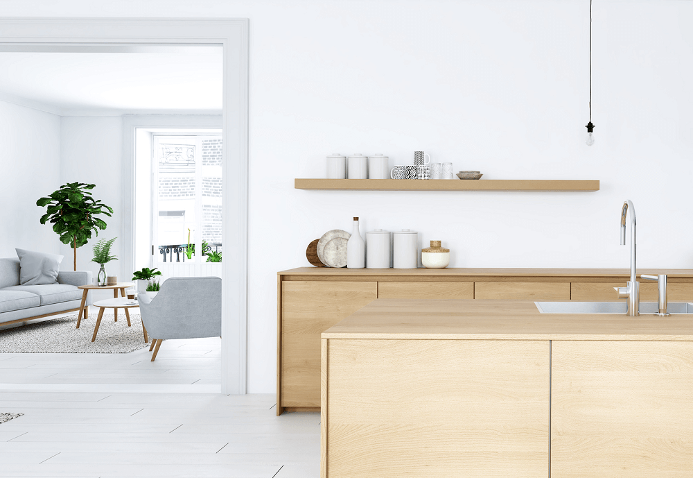 modern white kitchen