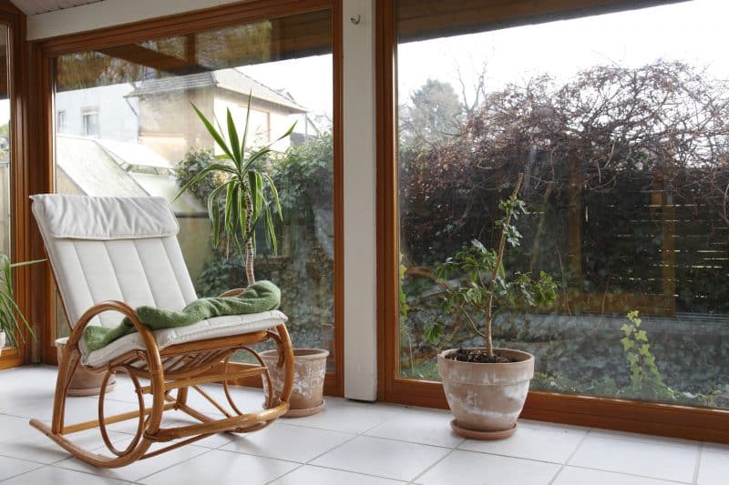 modern conservatory with underfloor heating