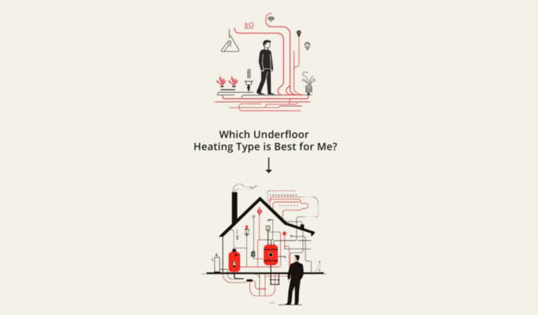 Comparing electric and water underfloor heating systems in a modern home