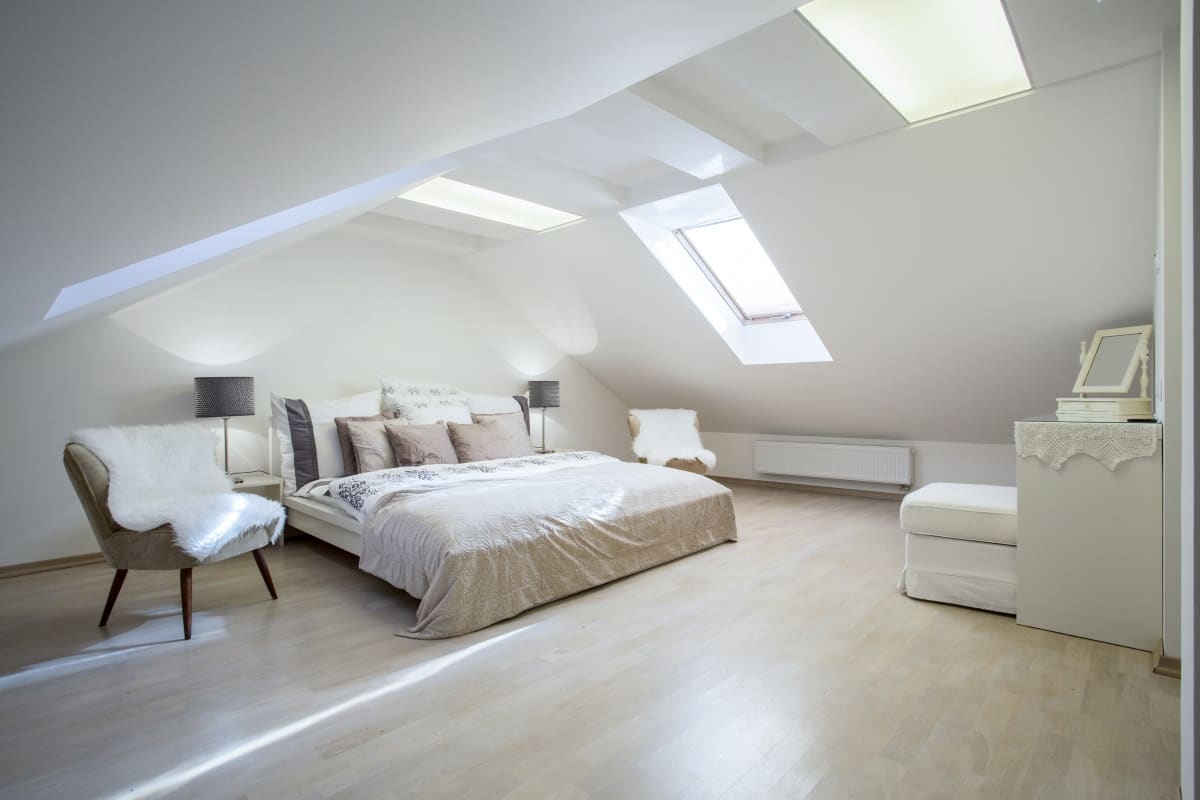 loft room with underfloor heating