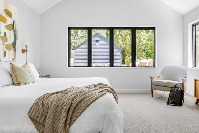 modern white bedroom